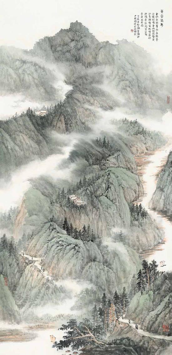 青山聚秀 136x67cm 2012年