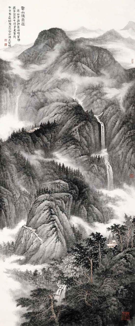 云山清音图 200x80cm 2014年