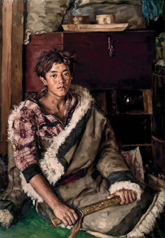 扎尕那少年 130x95cm 2015年